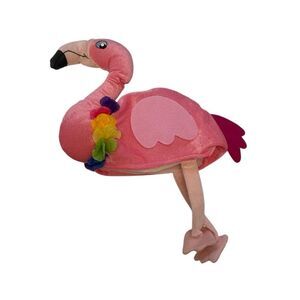 John Waters Christmas Pride LGBQ Pik Plysh Flamingo Hat